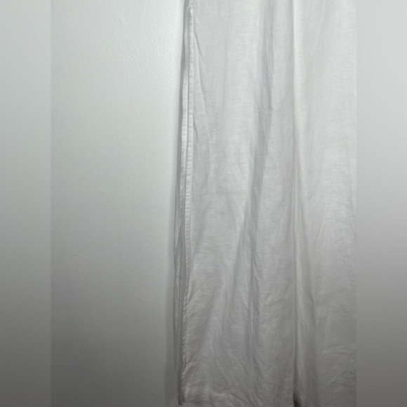 J.CREW Size S White Cross-back beach dress in linen-cotton blend - Picture 8 of 12